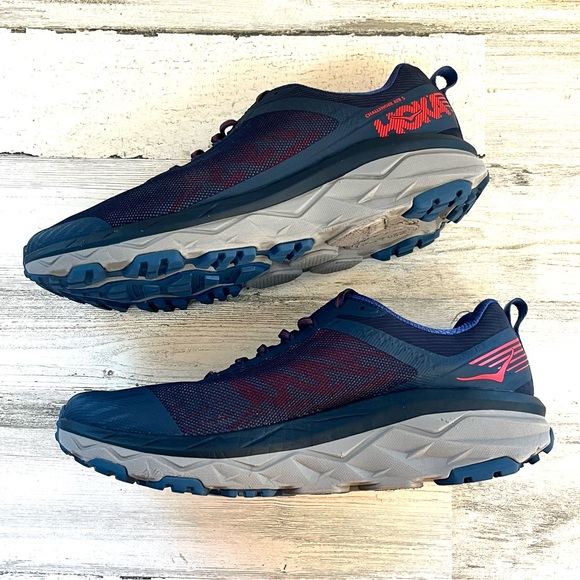 Hoka Challenger ATR 5 Men’s All Terrain Running Shoes Size 12.5 In Blue/Red - Picture 8 of 11